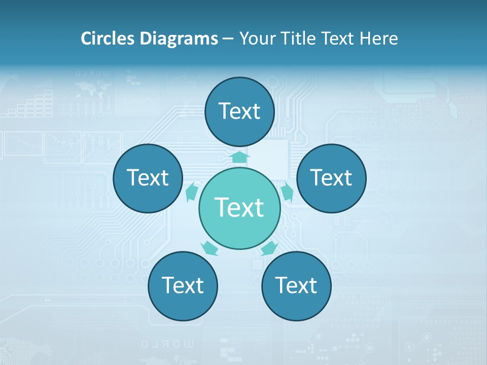 Device Communication Pattern PowerPoint Template