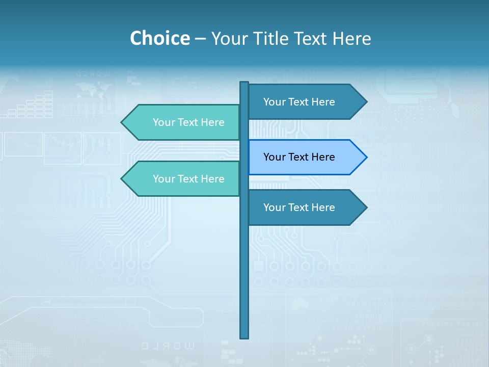Device Communication Pattern PowerPoint Template