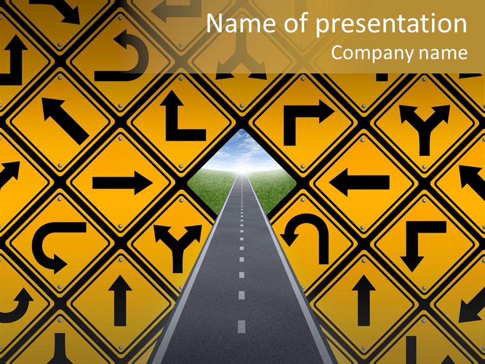 Overcome Drive Obstacle PowerPoint Template