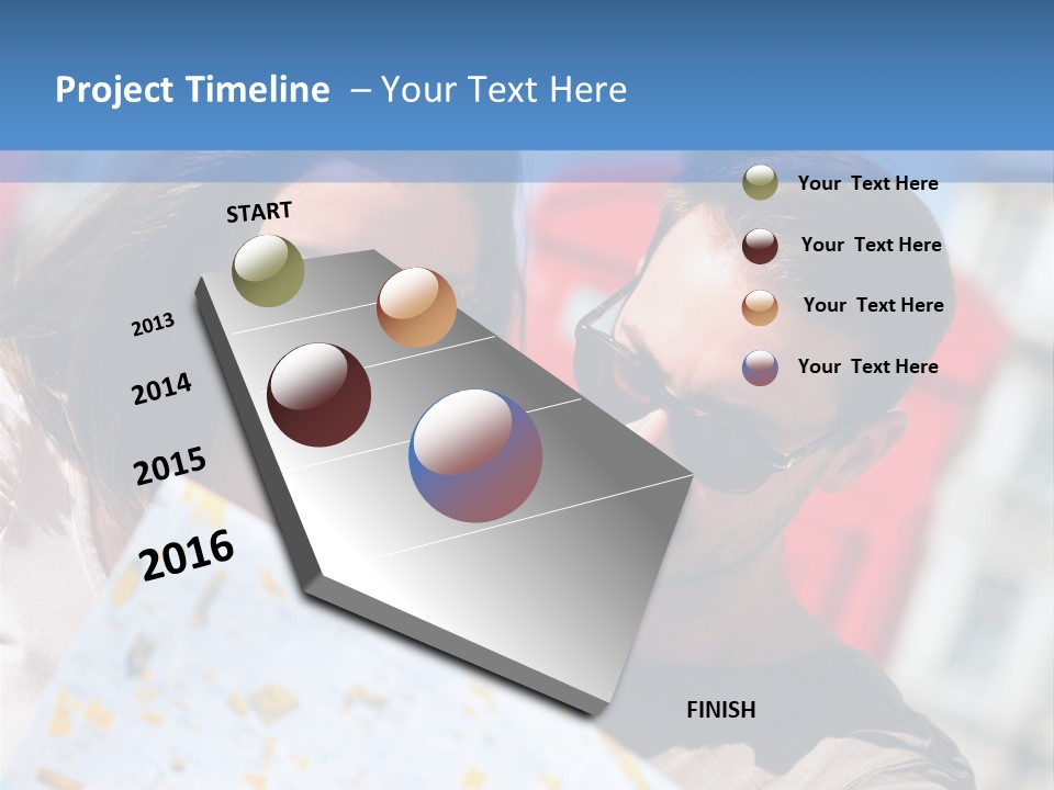 Tourism Capital City Happy PowerPoint Template