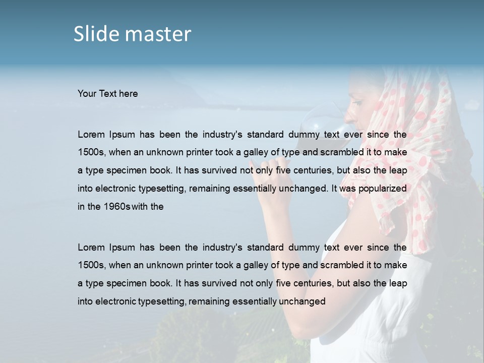 Montreux Winery Drink PowerPoint Template