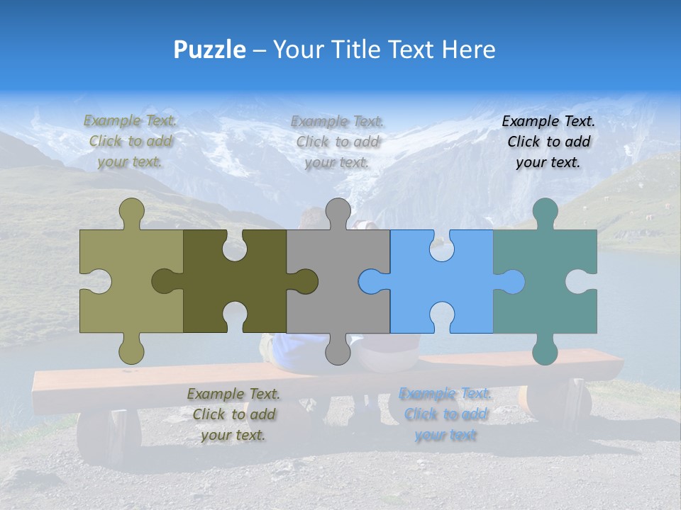 Sea Hill Couple PowerPoint Template