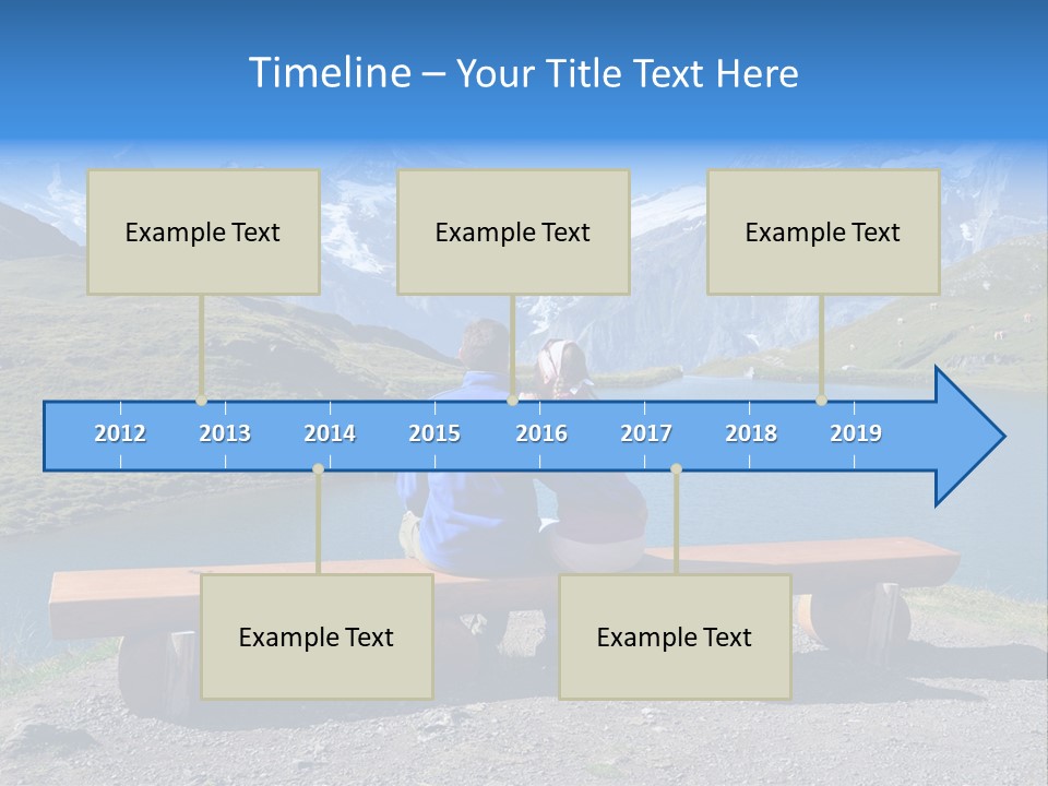 Sea Hill Couple PowerPoint Template