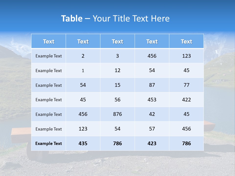 Sea Hill Couple PowerPoint Template