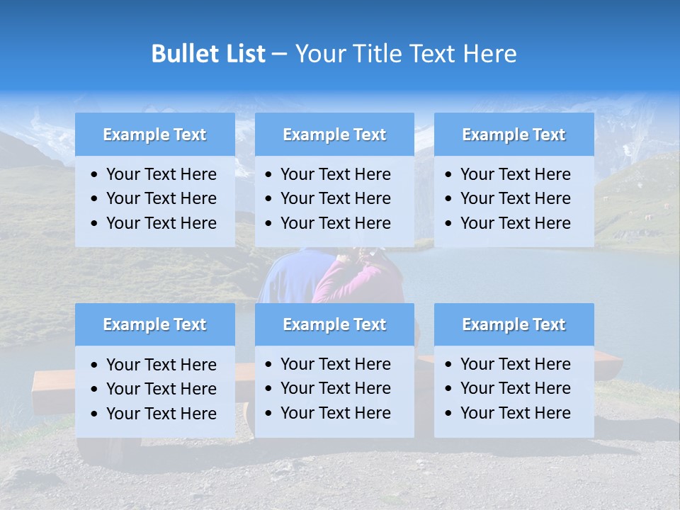 Sea Hill Couple PowerPoint Template