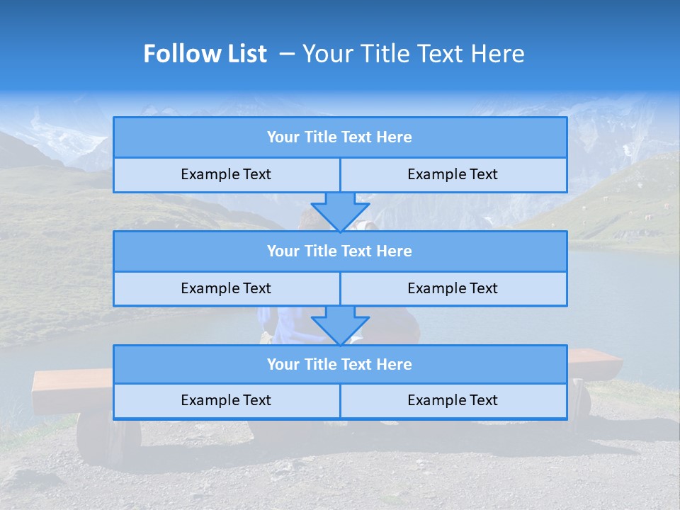 Sea Hill Couple PowerPoint Template