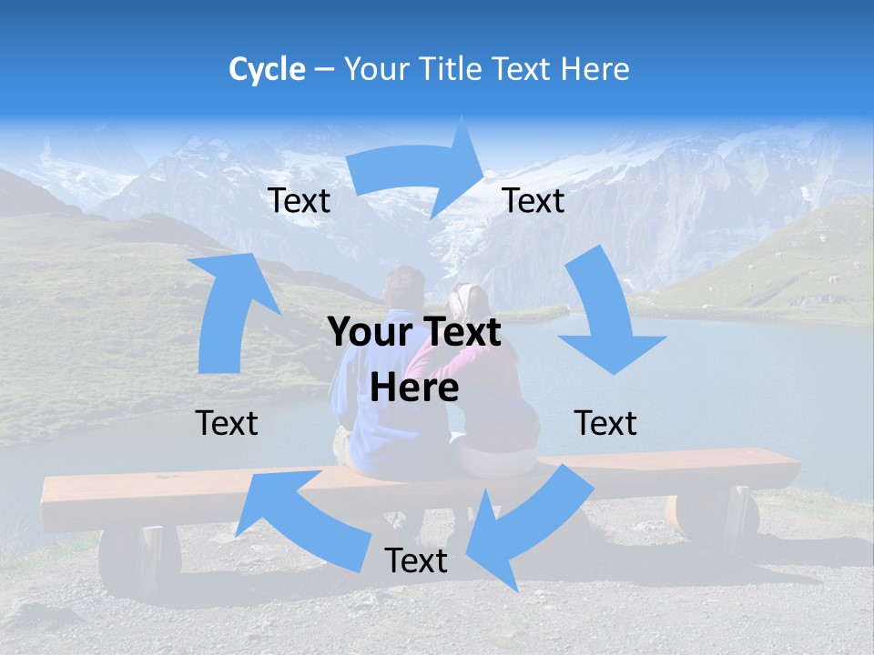 Sea Hill Couple PowerPoint Template