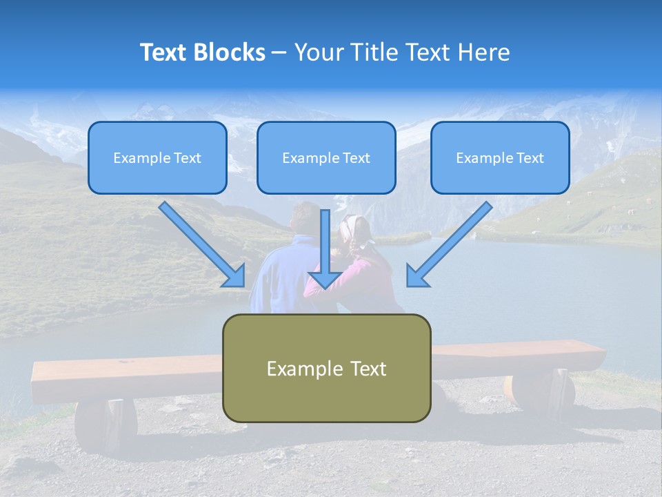 Sea Hill Couple PowerPoint Template