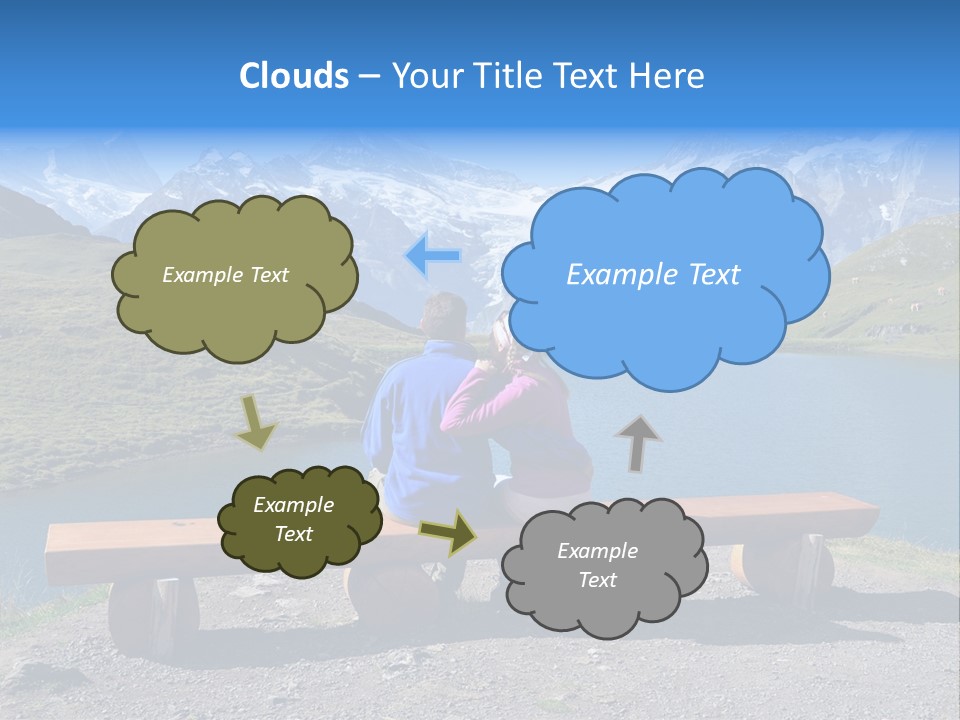 Sea Hill Couple PowerPoint Template