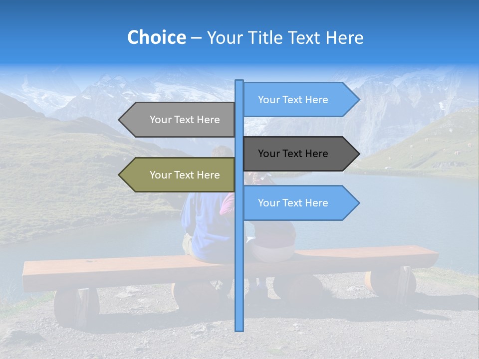 Sea Hill Couple PowerPoint Template
