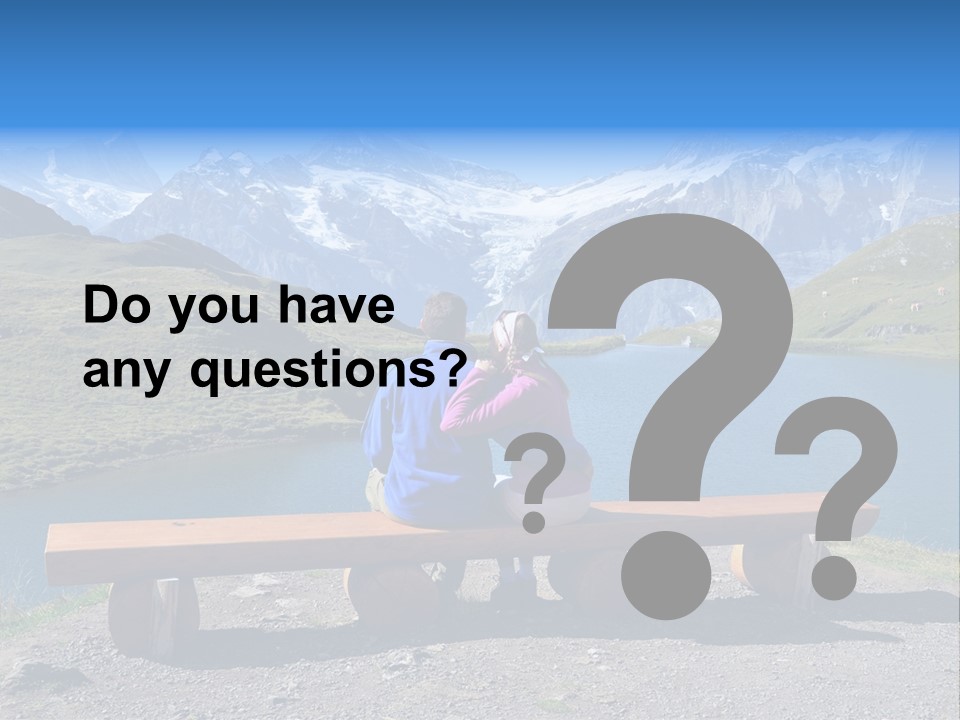 Sea Hill Couple PowerPoint Template