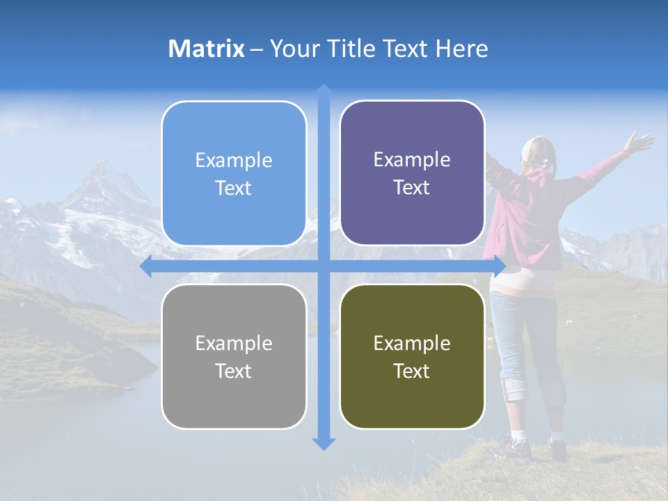 Sport Climbing Clouds PowerPoint Template