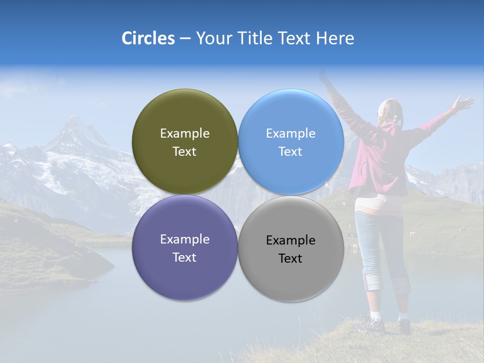 Sport Climbing Clouds PowerPoint Template