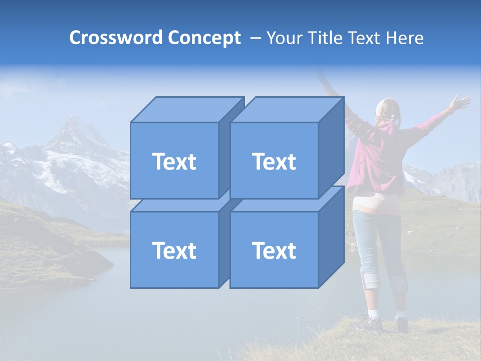 Sport Climbing Clouds PowerPoint Template