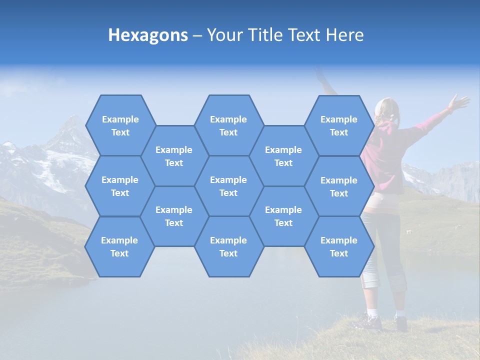 Sport Climbing Clouds PowerPoint Template