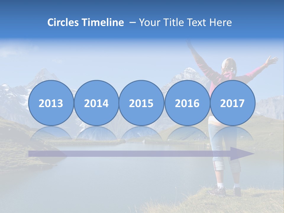 Sport Climbing Clouds PowerPoint Template