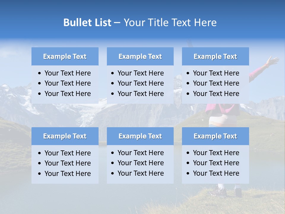 Sport Climbing Clouds PowerPoint Template