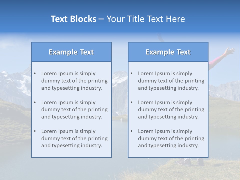 Sport Climbing Clouds PowerPoint Template