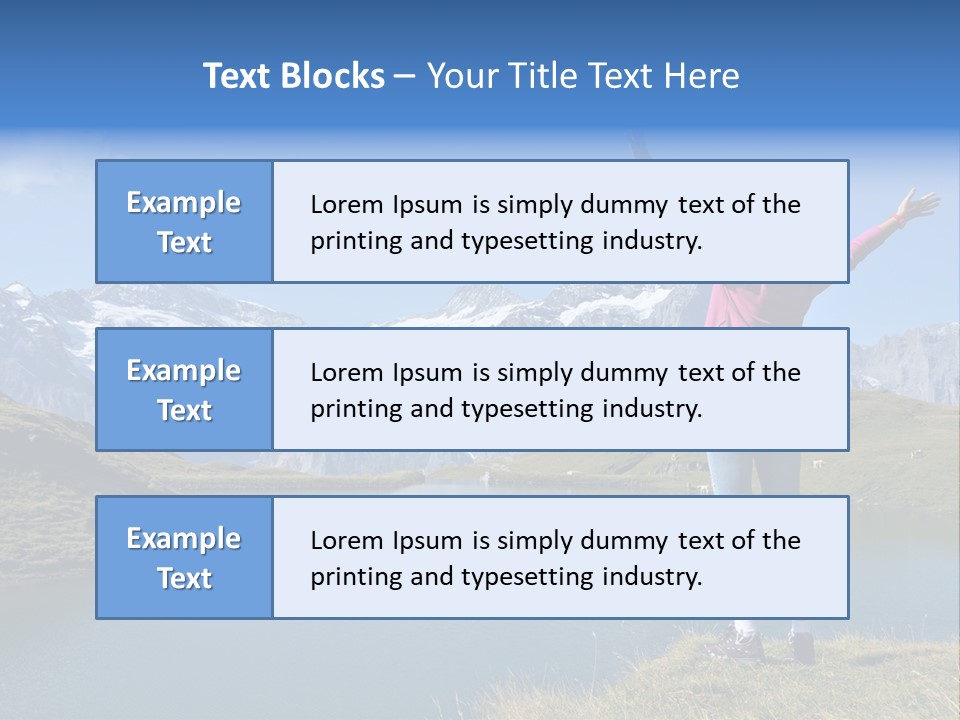 Sport Climbing Clouds PowerPoint Template