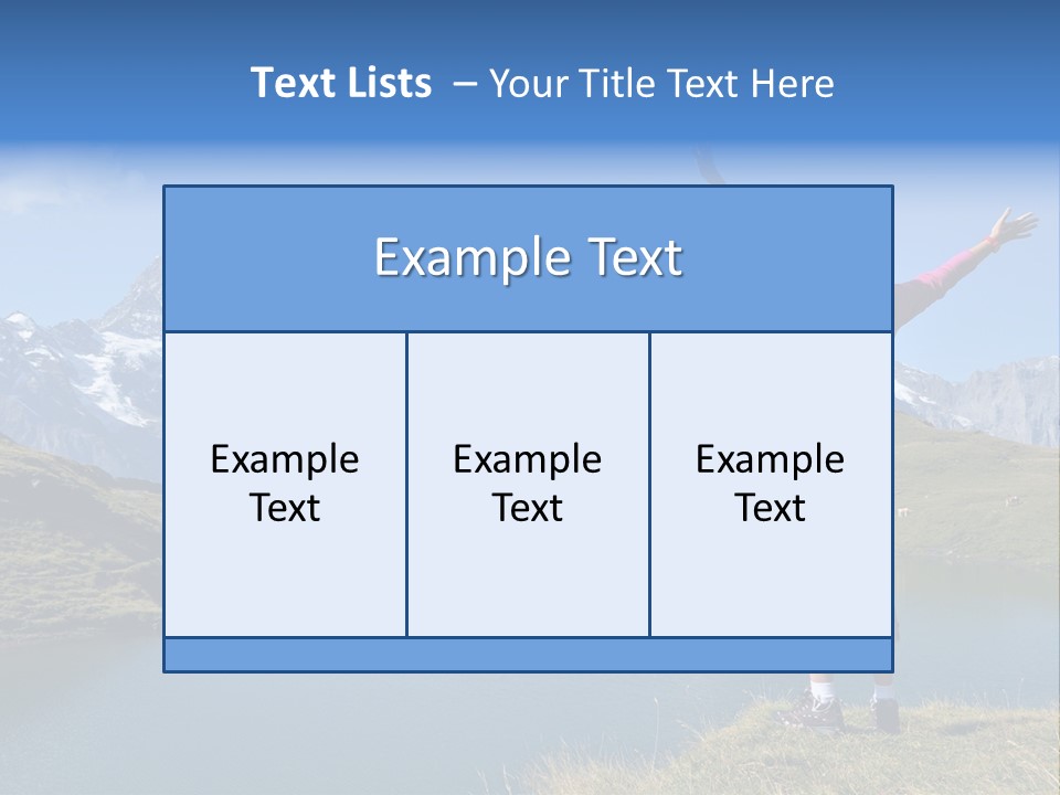 Sport Climbing Clouds PowerPoint Template