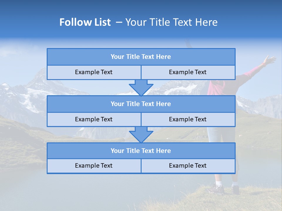 Sport Climbing Clouds PowerPoint Template