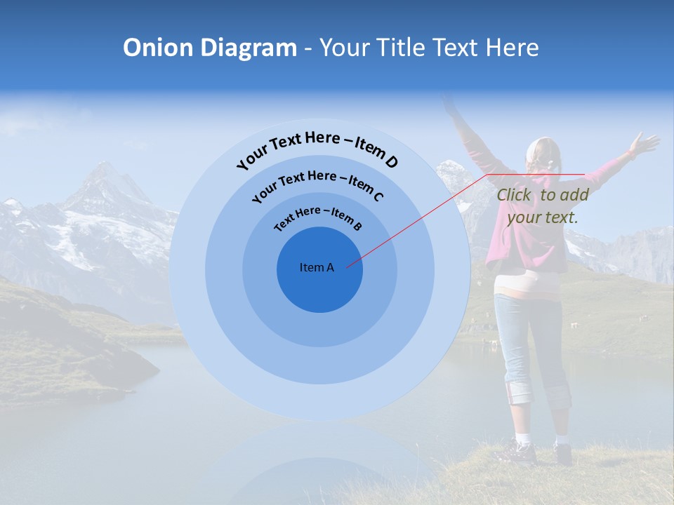 Sport Climbing Clouds PowerPoint Template