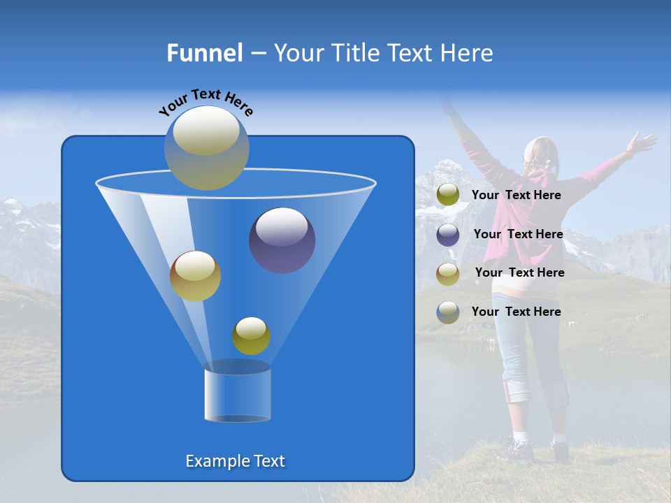 Sport Climbing Clouds PowerPoint Template