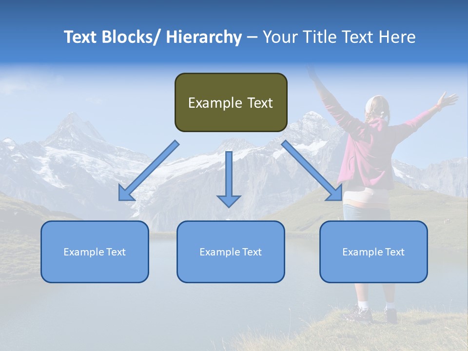 Sport Climbing Clouds PowerPoint Template