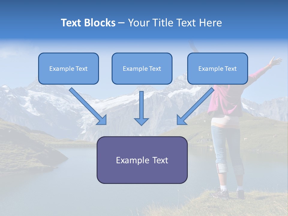 Sport Climbing Clouds PowerPoint Template