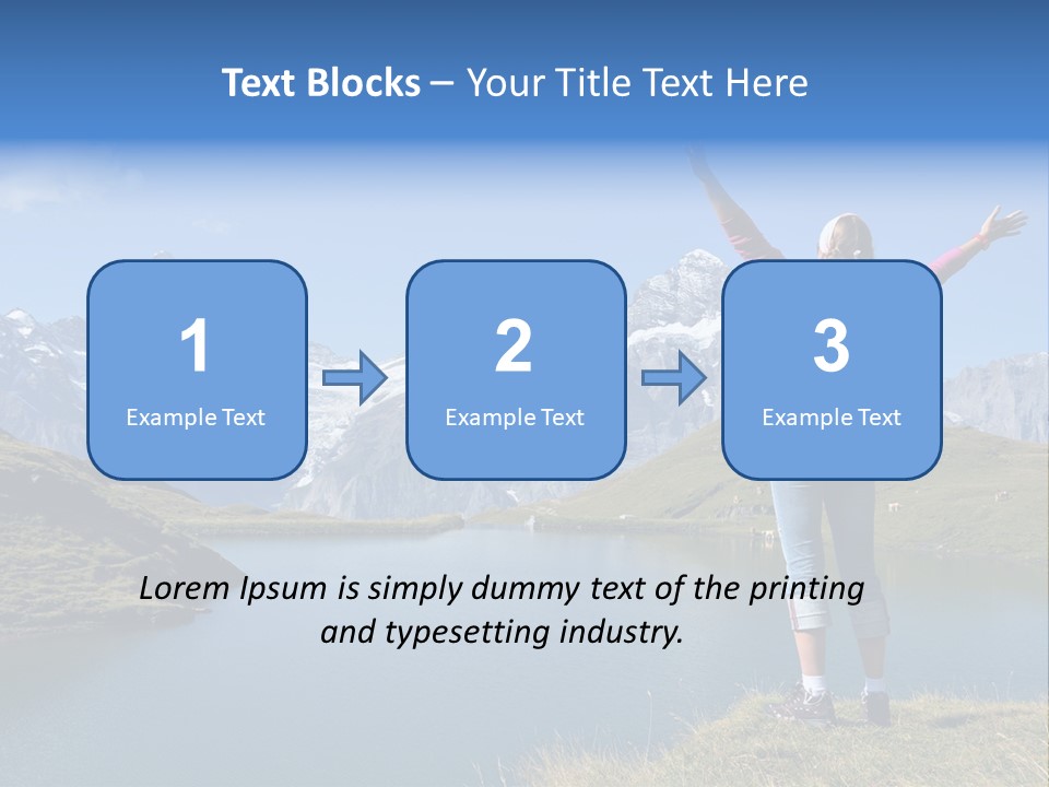 Sport Climbing Clouds PowerPoint Template