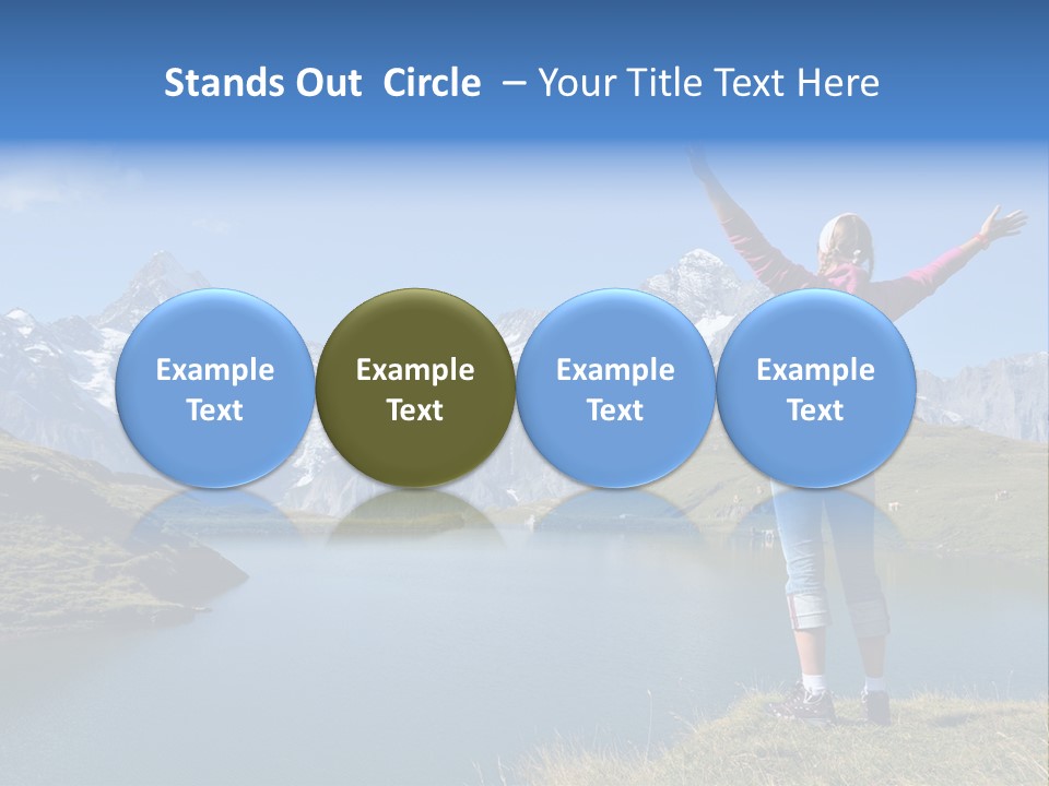 Sport Climbing Clouds PowerPoint Template