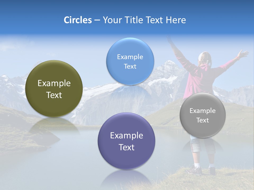 Sport Climbing Clouds PowerPoint Template