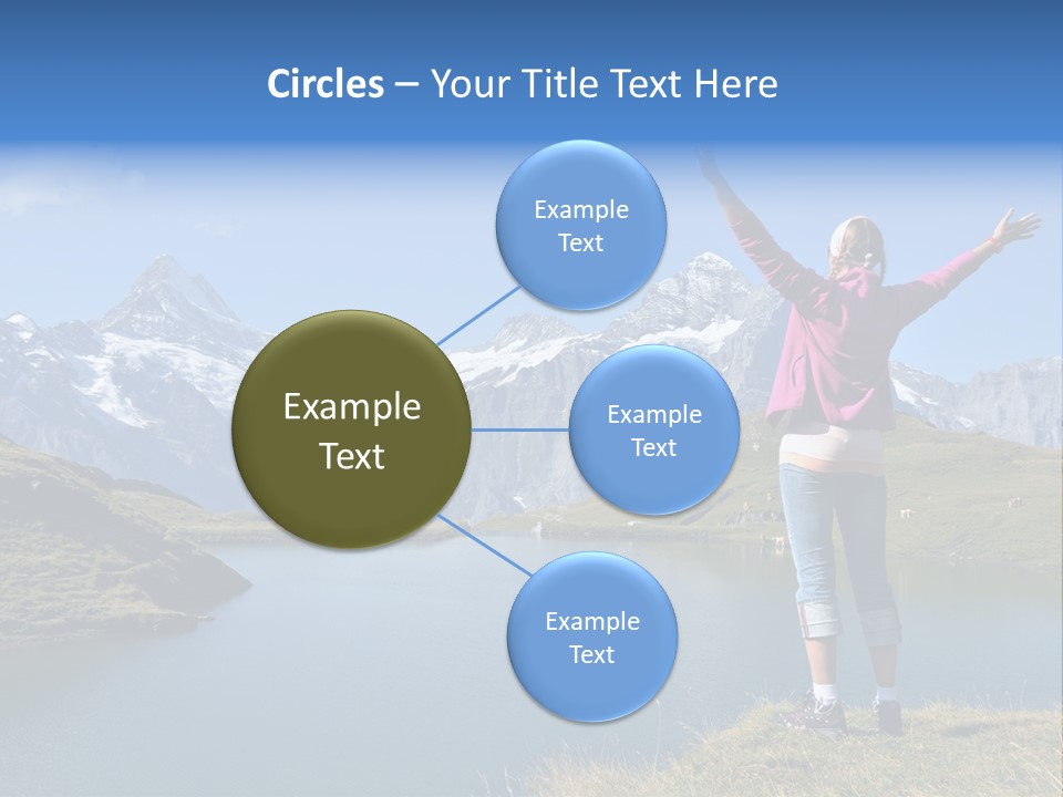 Sport Climbing Clouds PowerPoint Template