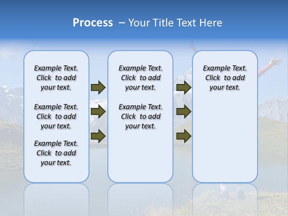 Sport Climbing Clouds PowerPoint Template