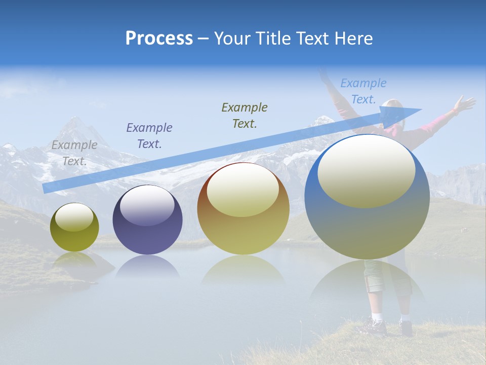 Sport Climbing Clouds PowerPoint Template