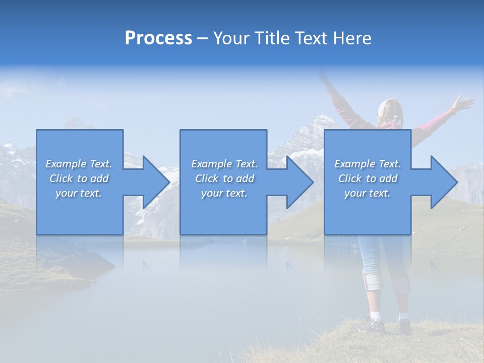 Sport Climbing Clouds PowerPoint Template