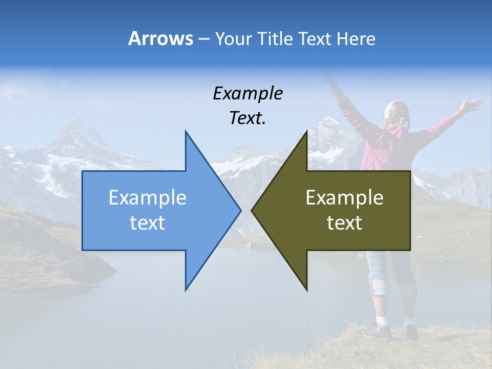 Sport Climbing Clouds PowerPoint Template