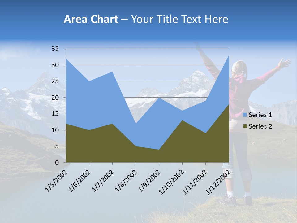 Sport Climbing Clouds PowerPoint Template
