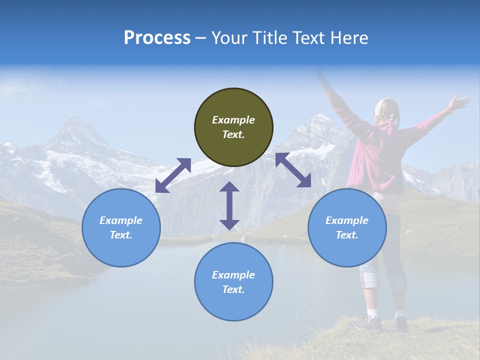 Sport Climbing Clouds PowerPoint Template