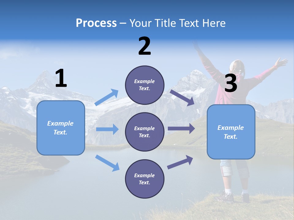 Sport Climbing Clouds PowerPoint Template