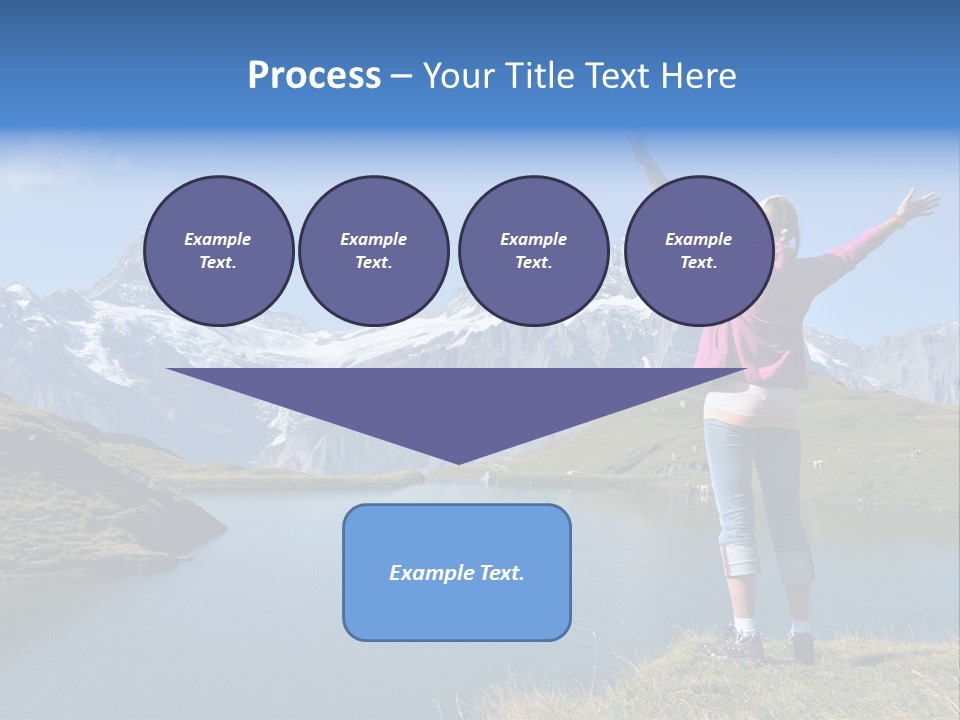 Sport Climbing Clouds PowerPoint Template
