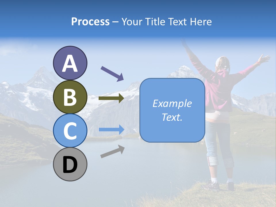 Sport Climbing Clouds PowerPoint Template