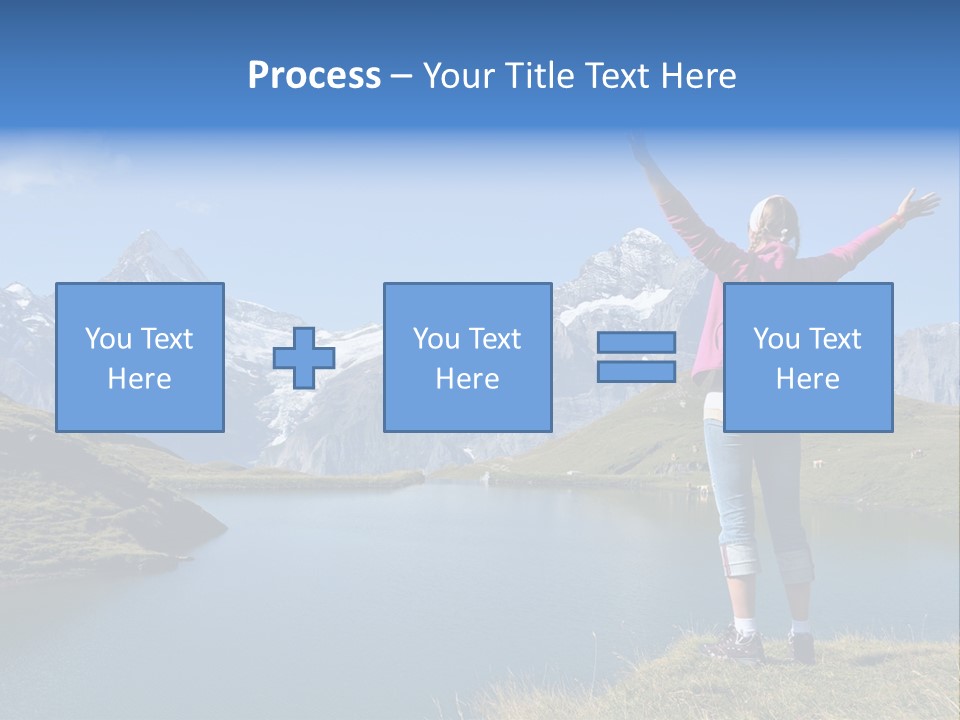 Sport Climbing Clouds PowerPoint Template