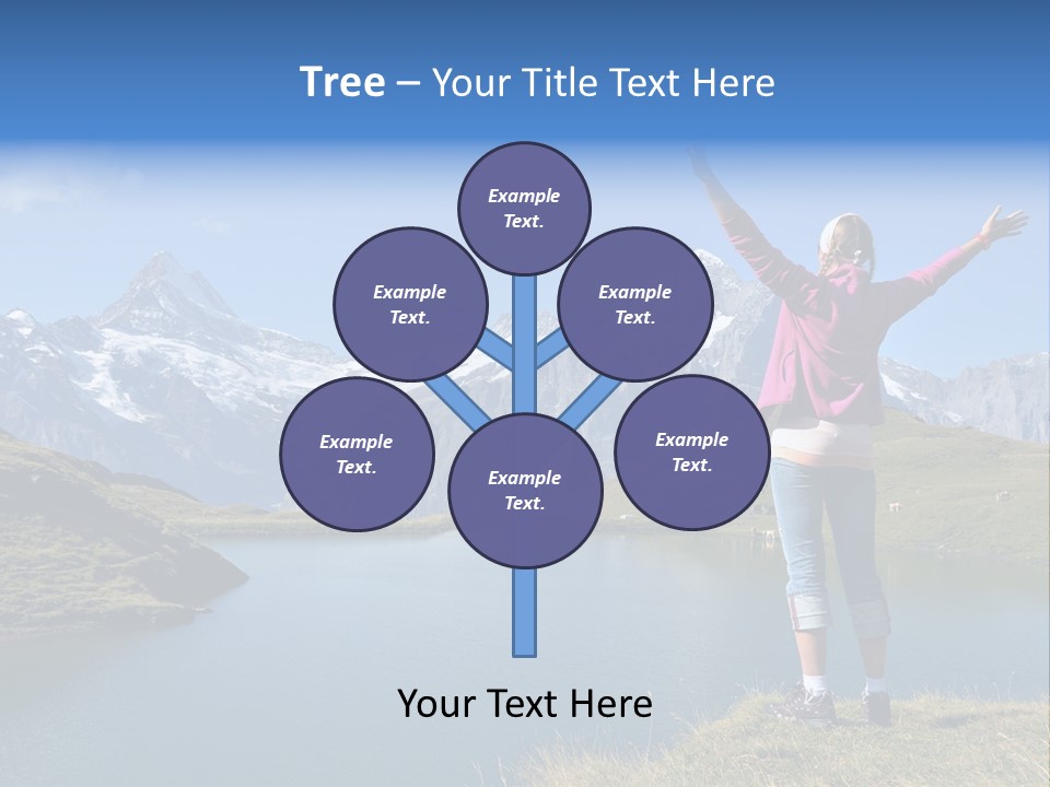 Sport Climbing Clouds PowerPoint Template