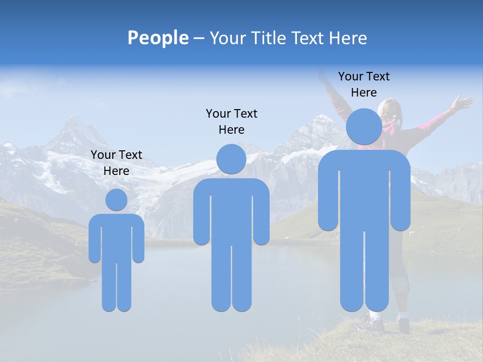 Sport Climbing Clouds PowerPoint Template