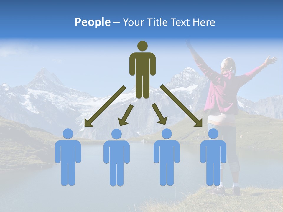 Sport Climbing Clouds PowerPoint Template