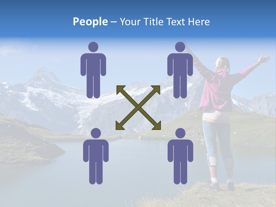 Sport Climbing Clouds PowerPoint Template