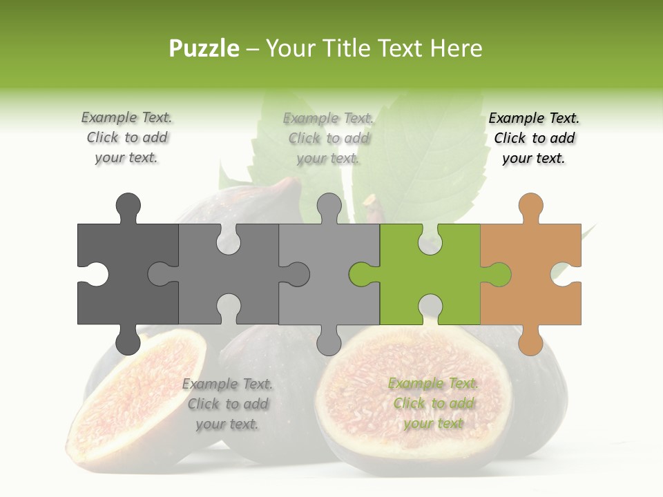 Object Green Purple PowerPoint Template