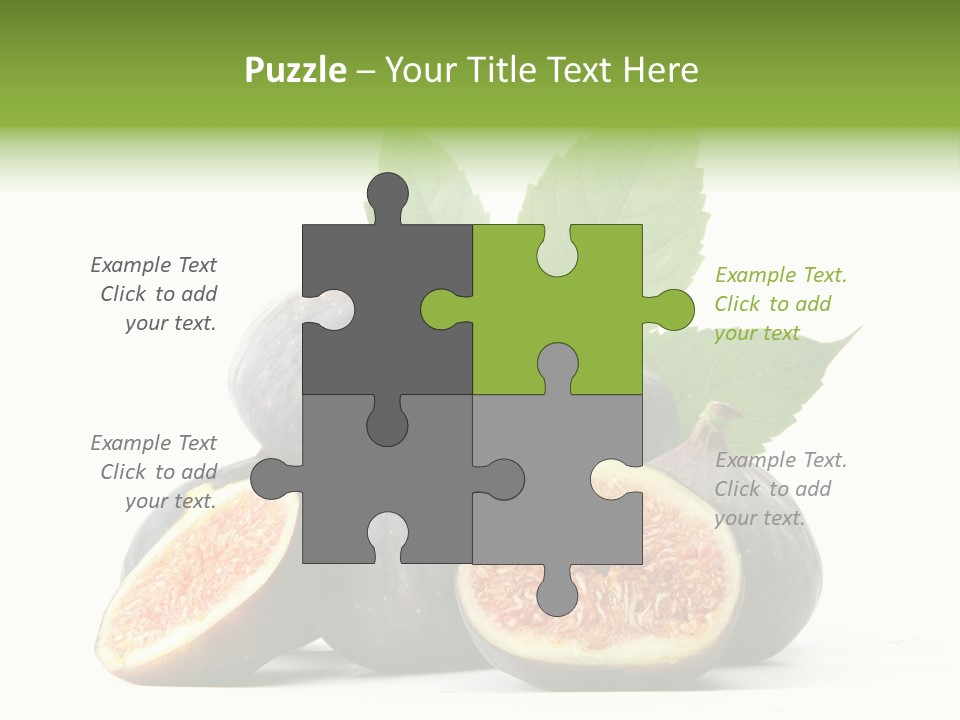 Object Green Purple PowerPoint Template