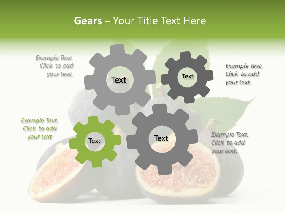 Object Green Purple PowerPoint Template